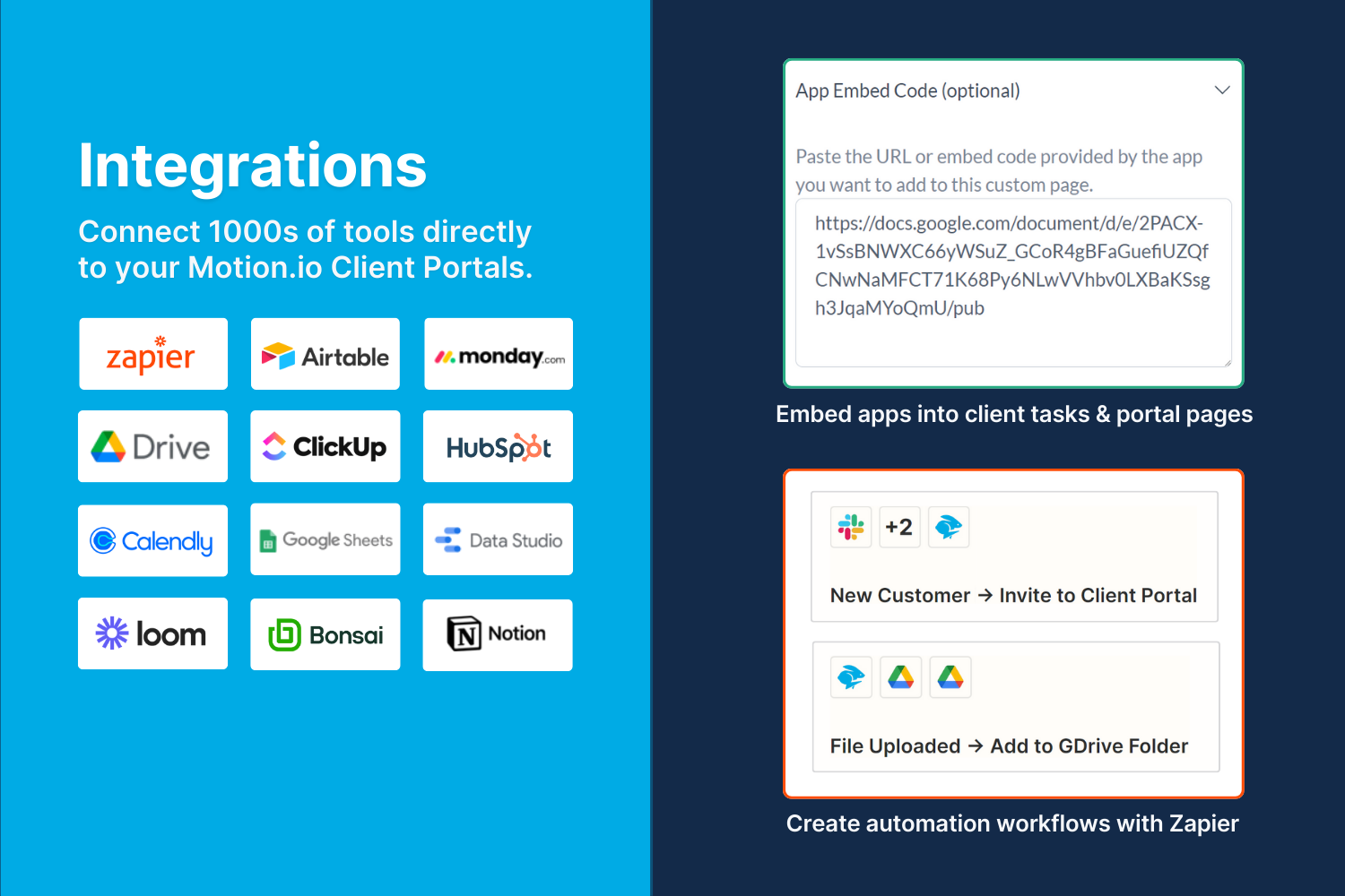 Motion.io - Software di onboarding client - Portali Project Management media 5