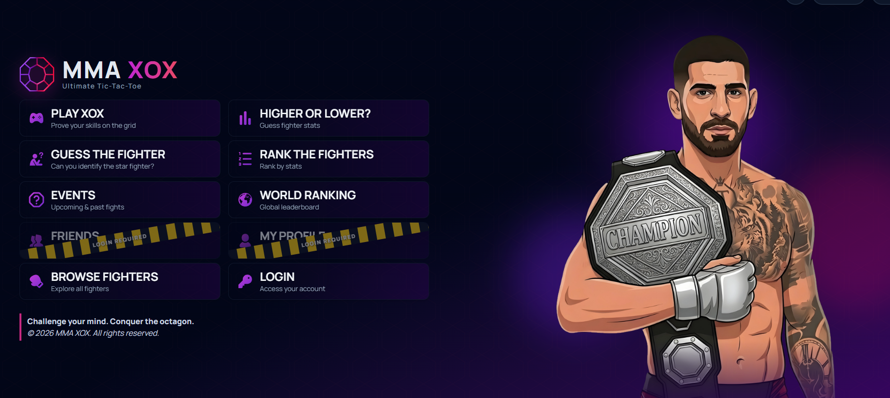MMA XOX gallery image