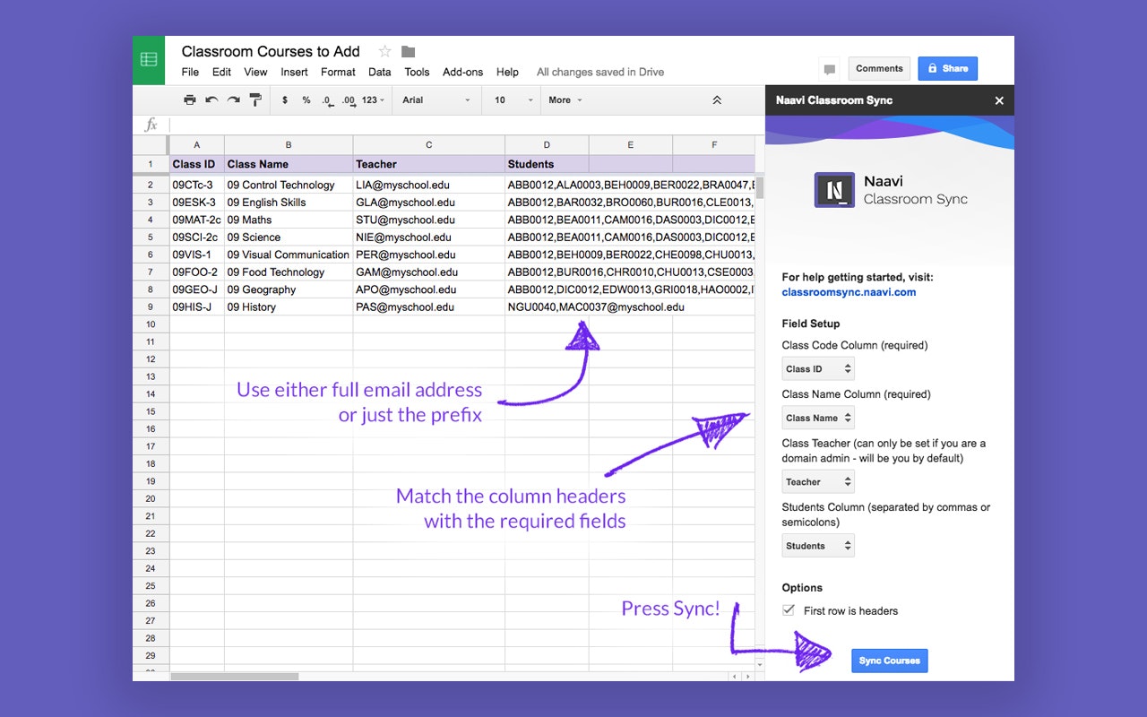 Naavi Classroom Sync gallery image