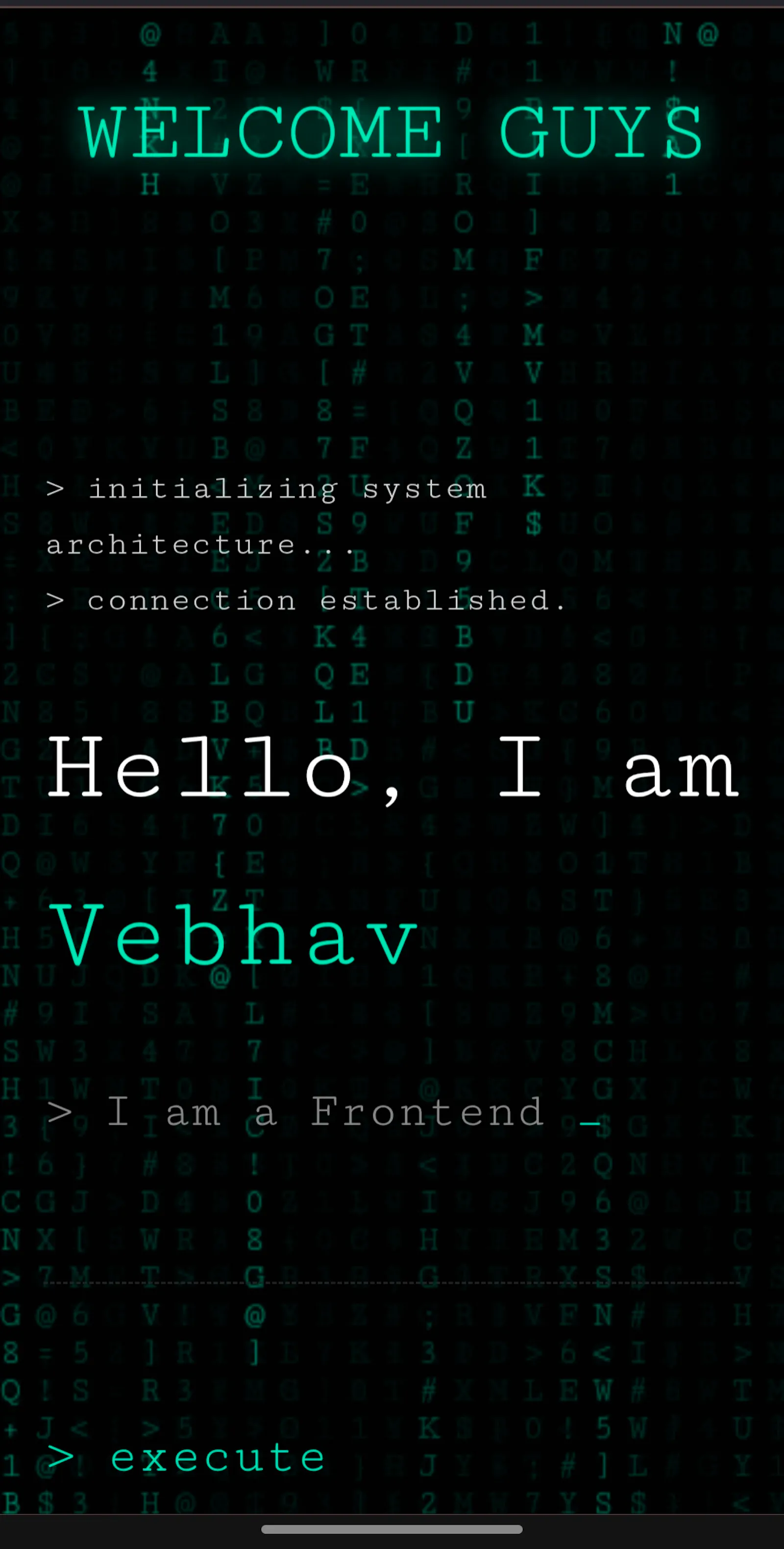 Futuristic portfolio  screenshot 3