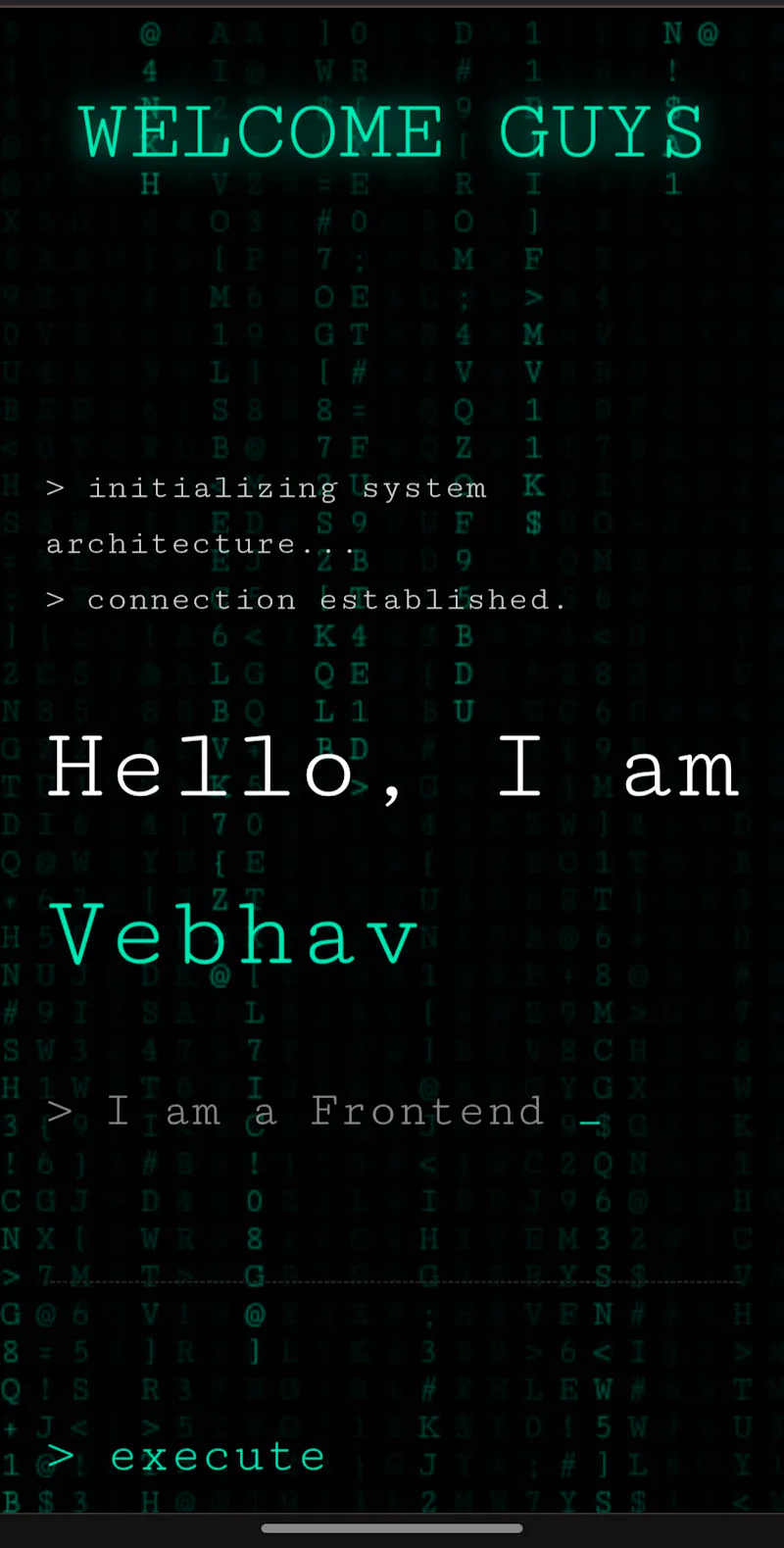 Futuristic portfolio  screenshot 3