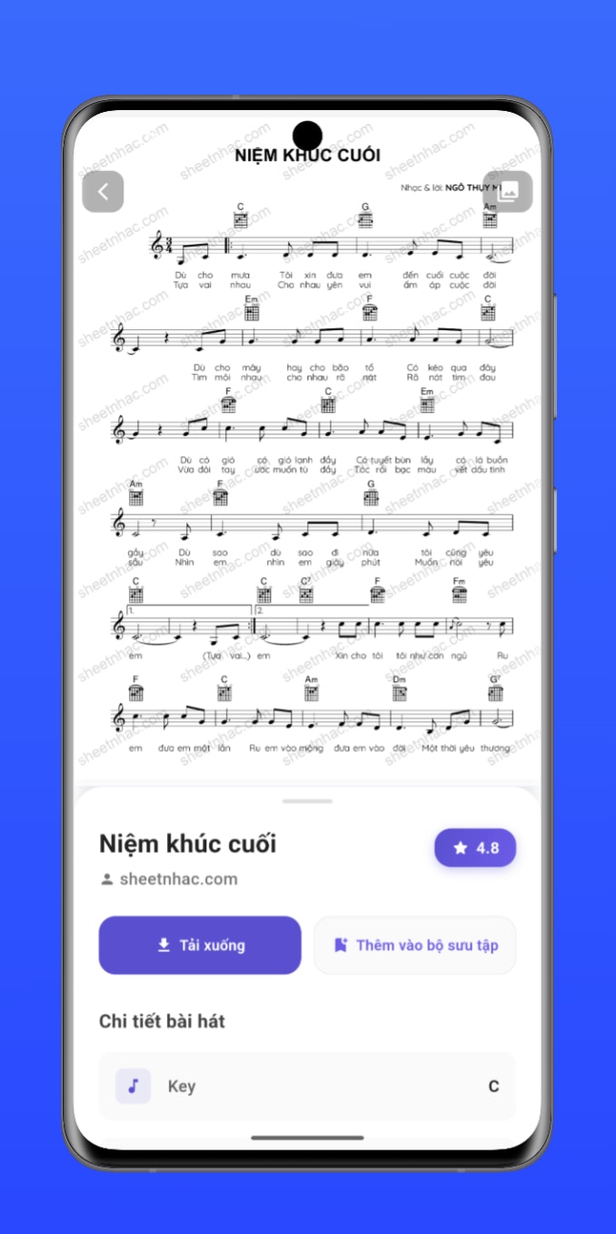 SheetNhac - Screenshot 3 showing product features and functionality