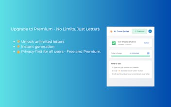 AI Cover Letter for LinkedIn gallery image