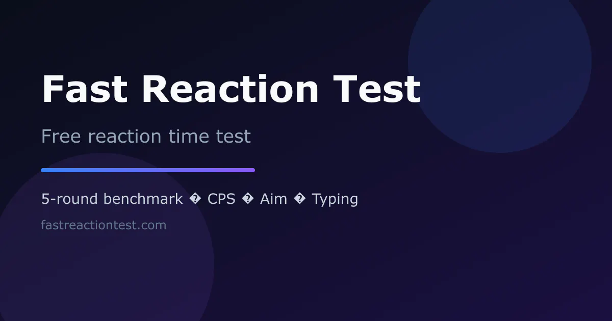 Fast Reaction Test gallery image