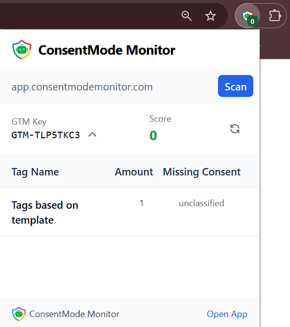 Consent Mode Monitor Chrome Extension - Screenshot 3 preview