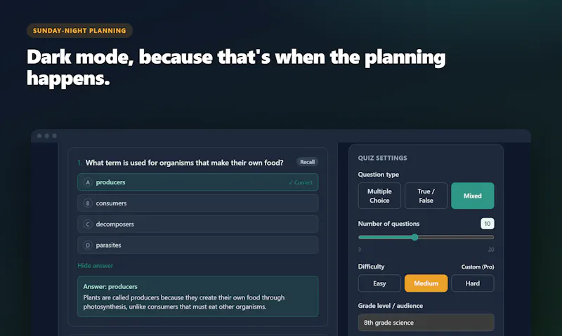 Educator Quiz Instantiator screenshot 3