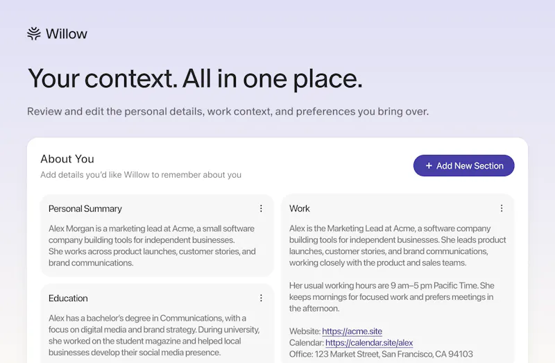 Willow Knowledge screenshot 4