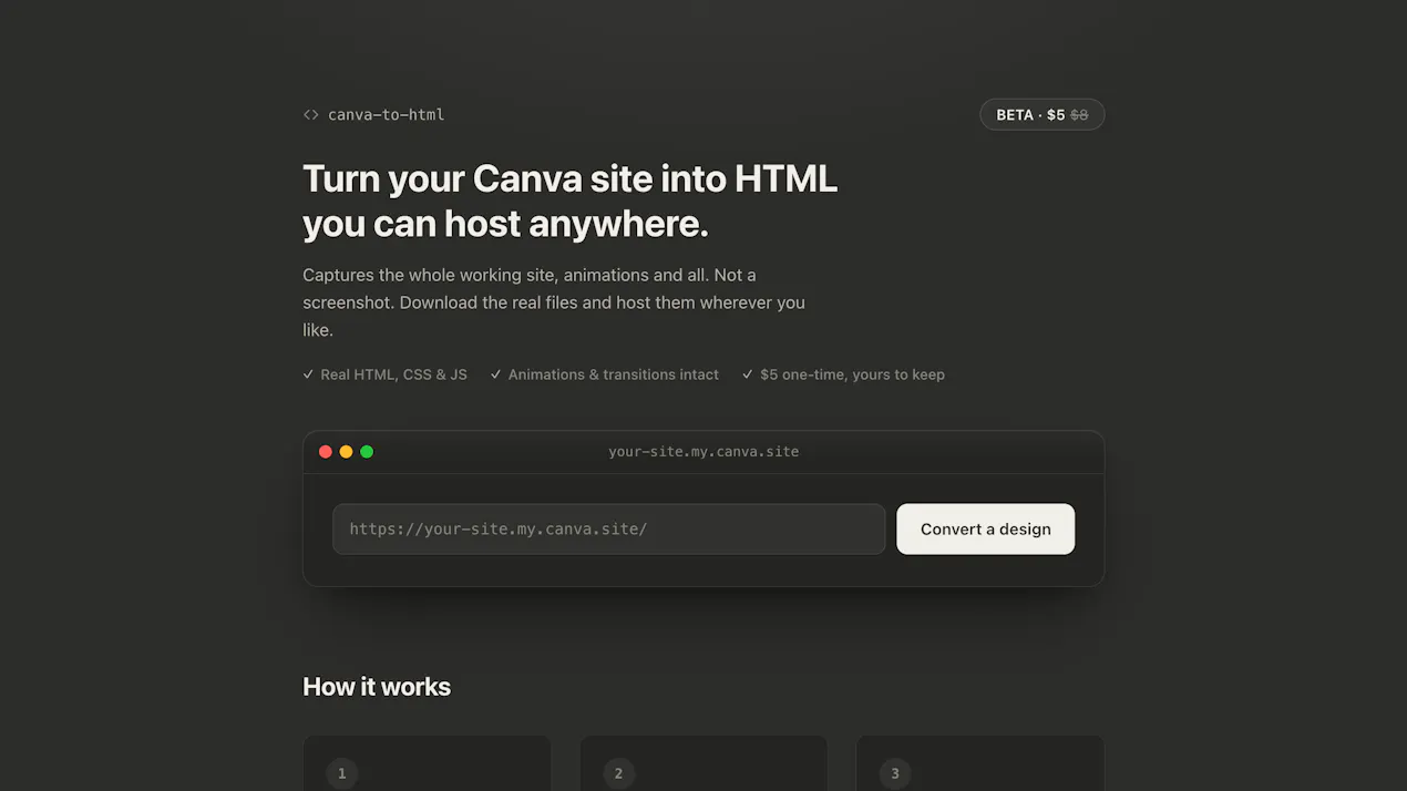canva-to-html product