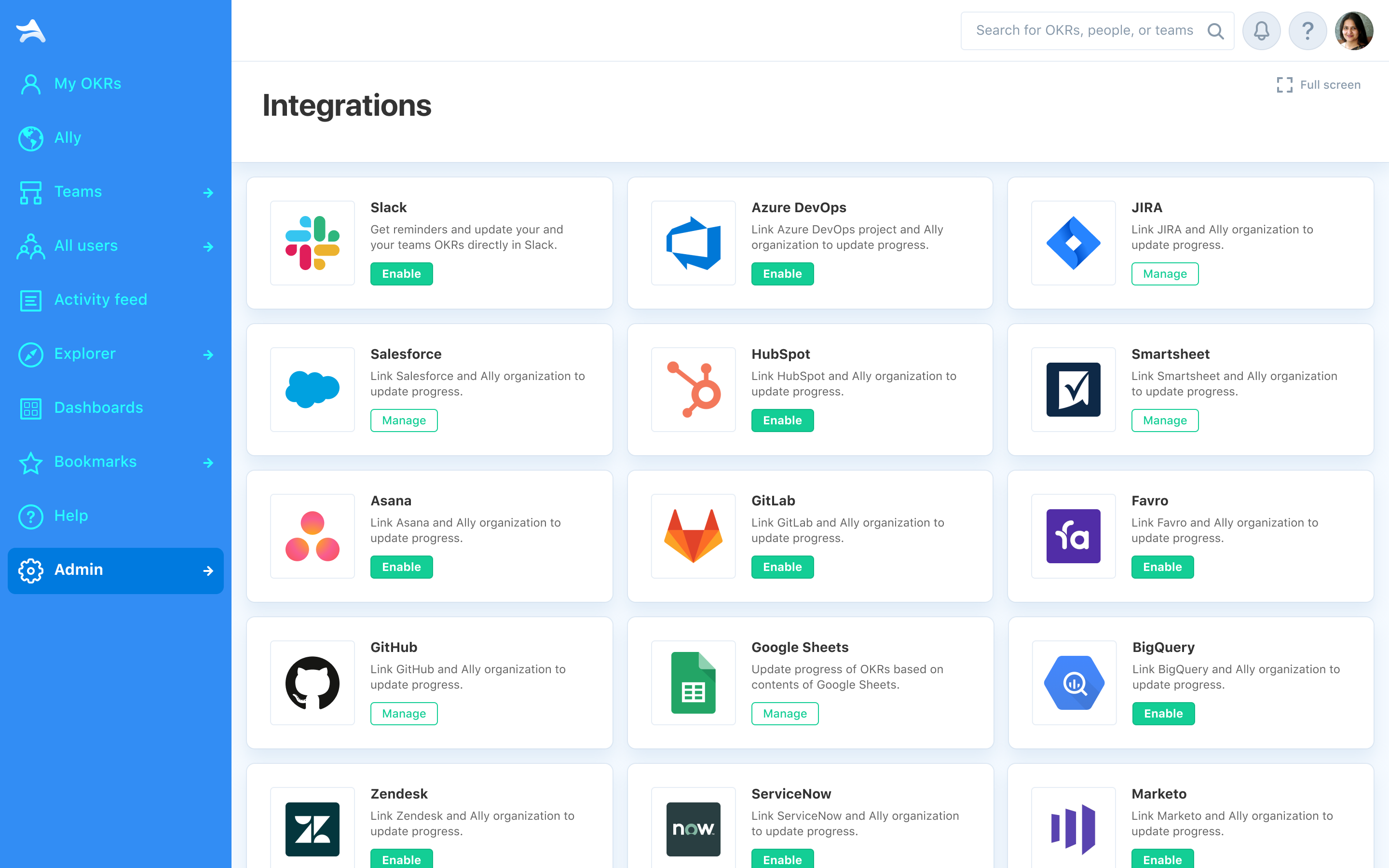 Ally.io gallery image