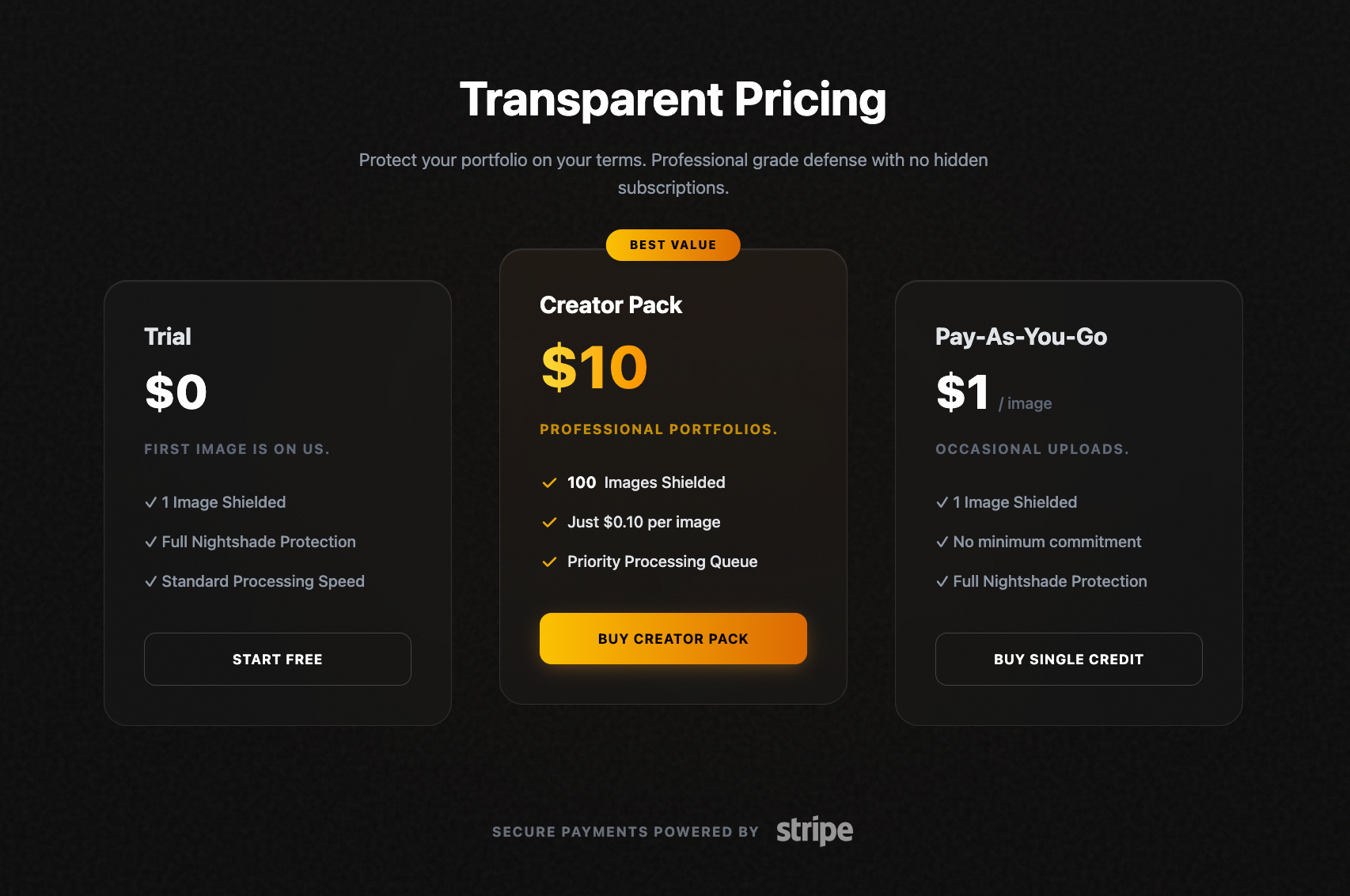 ImageShielding for Art - Screenshot 2 showing product features and functionality