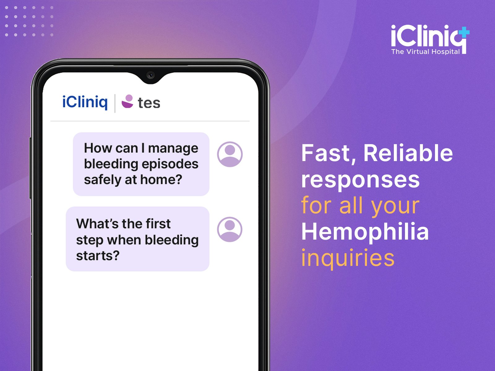 iCliniq Tes - Hemophilia AI Assistant media 1