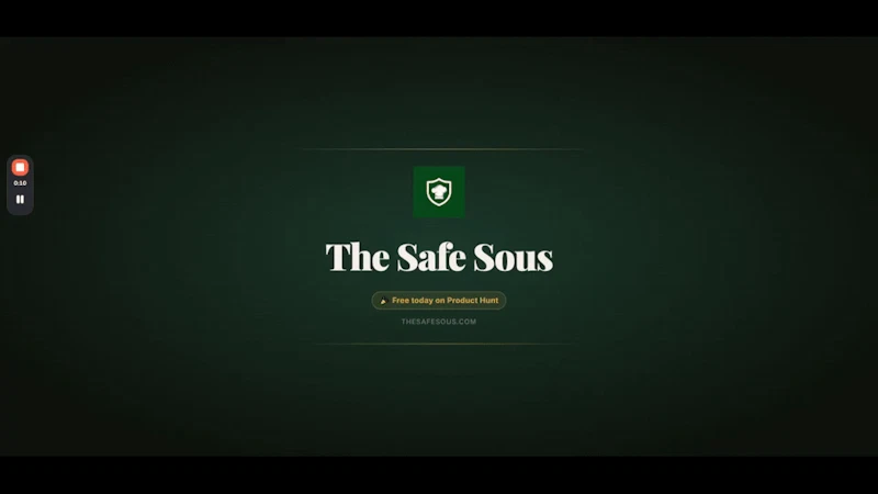 The Safe Sous screenshot 1 (video preview)