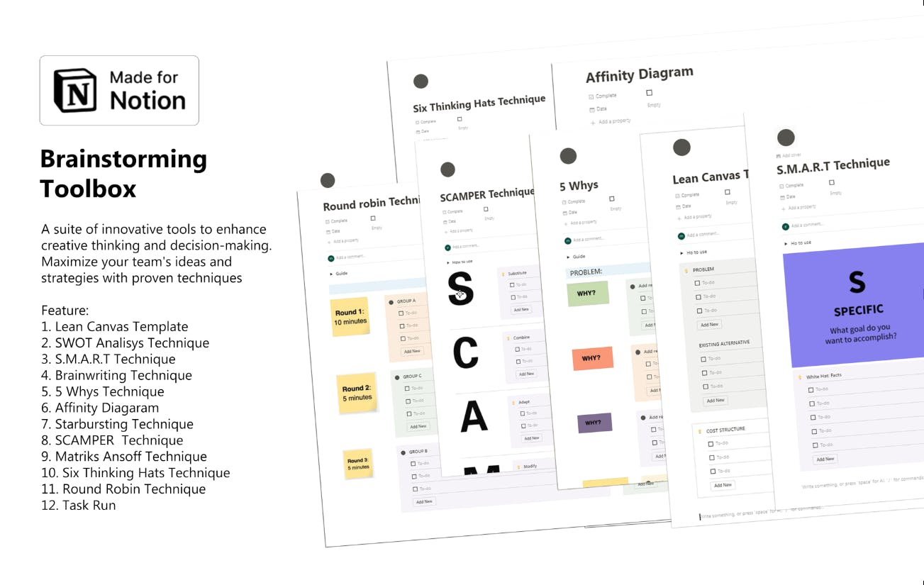 Brainstorming Toolbox with Notion media 1