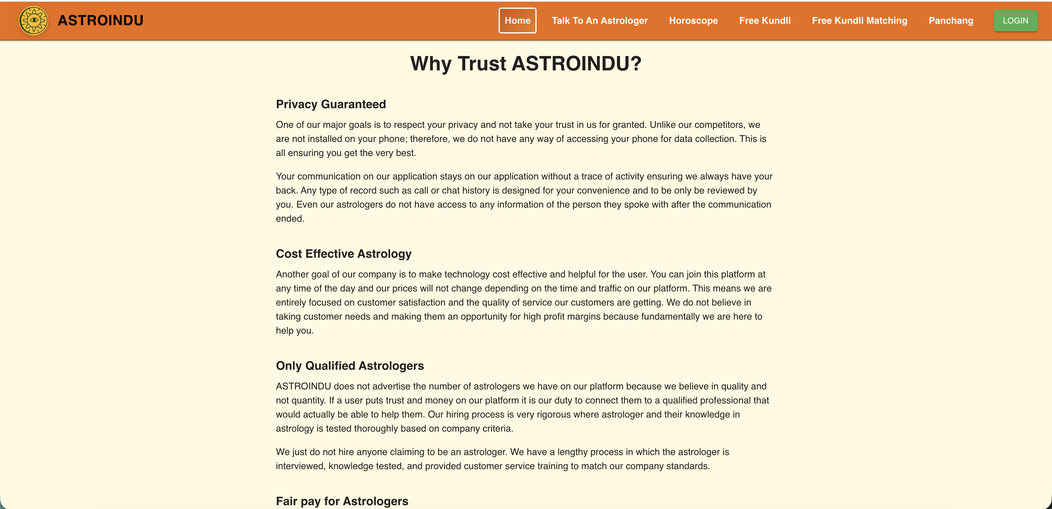 ASTROINDU - Screenshot 3 showing product features and functionality