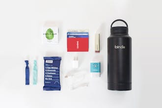 Bindle Bottle: Stainless H2O bottle with integrated storage gallery image