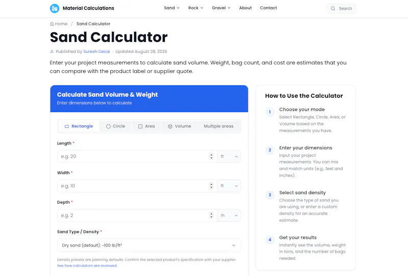 Material Calculations screenshot 3