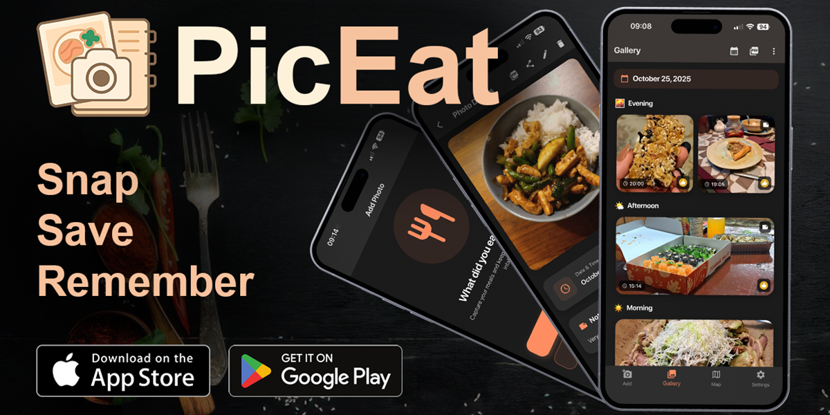 PicEat - Main product screenshot demonstrating key features and user interface