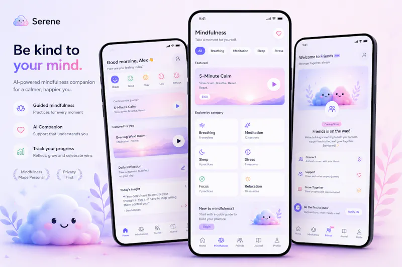 Serene — Be kind to your mind. screenshot 1