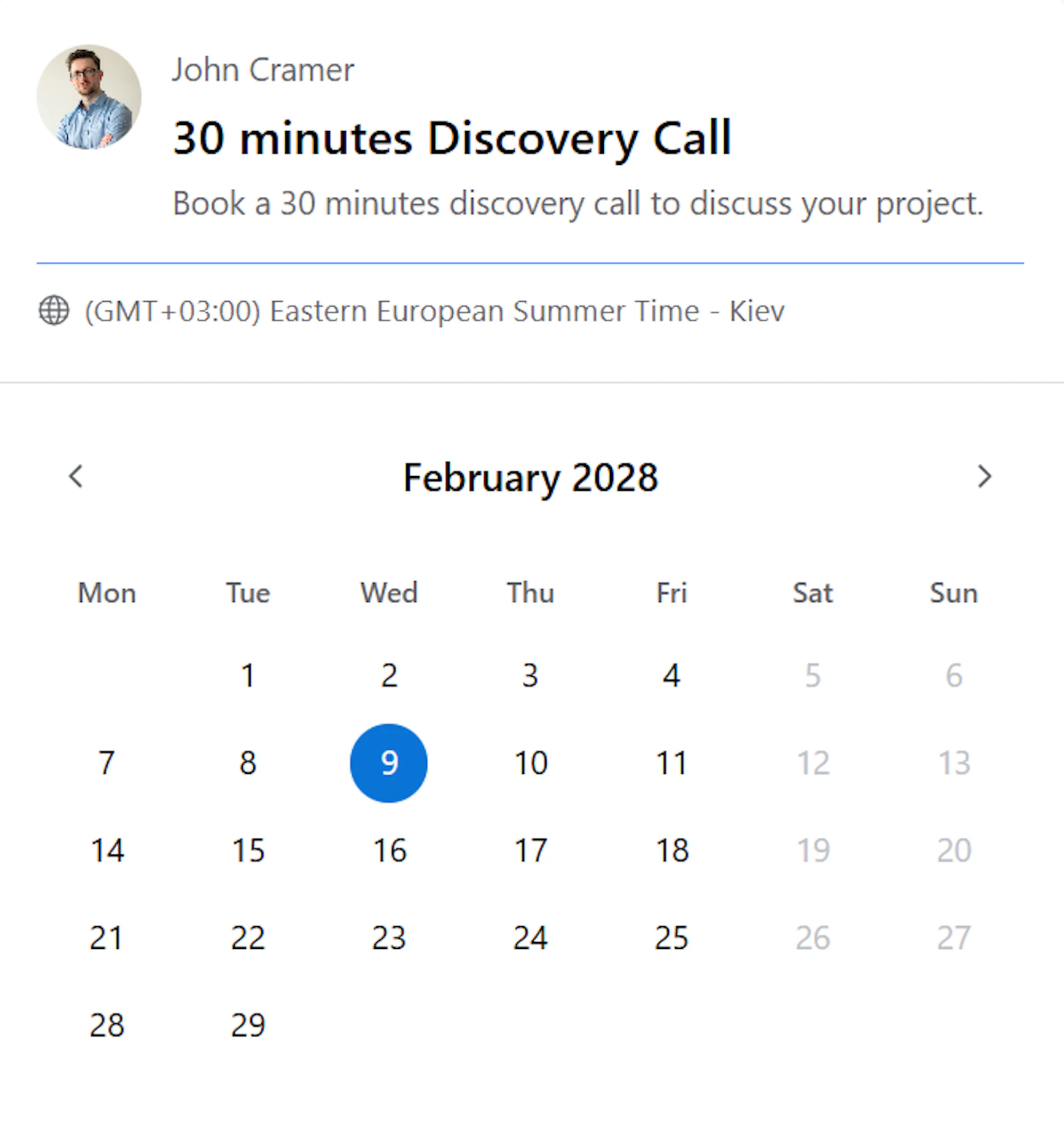 CalNative Booking - Google Calendar screenshot 1