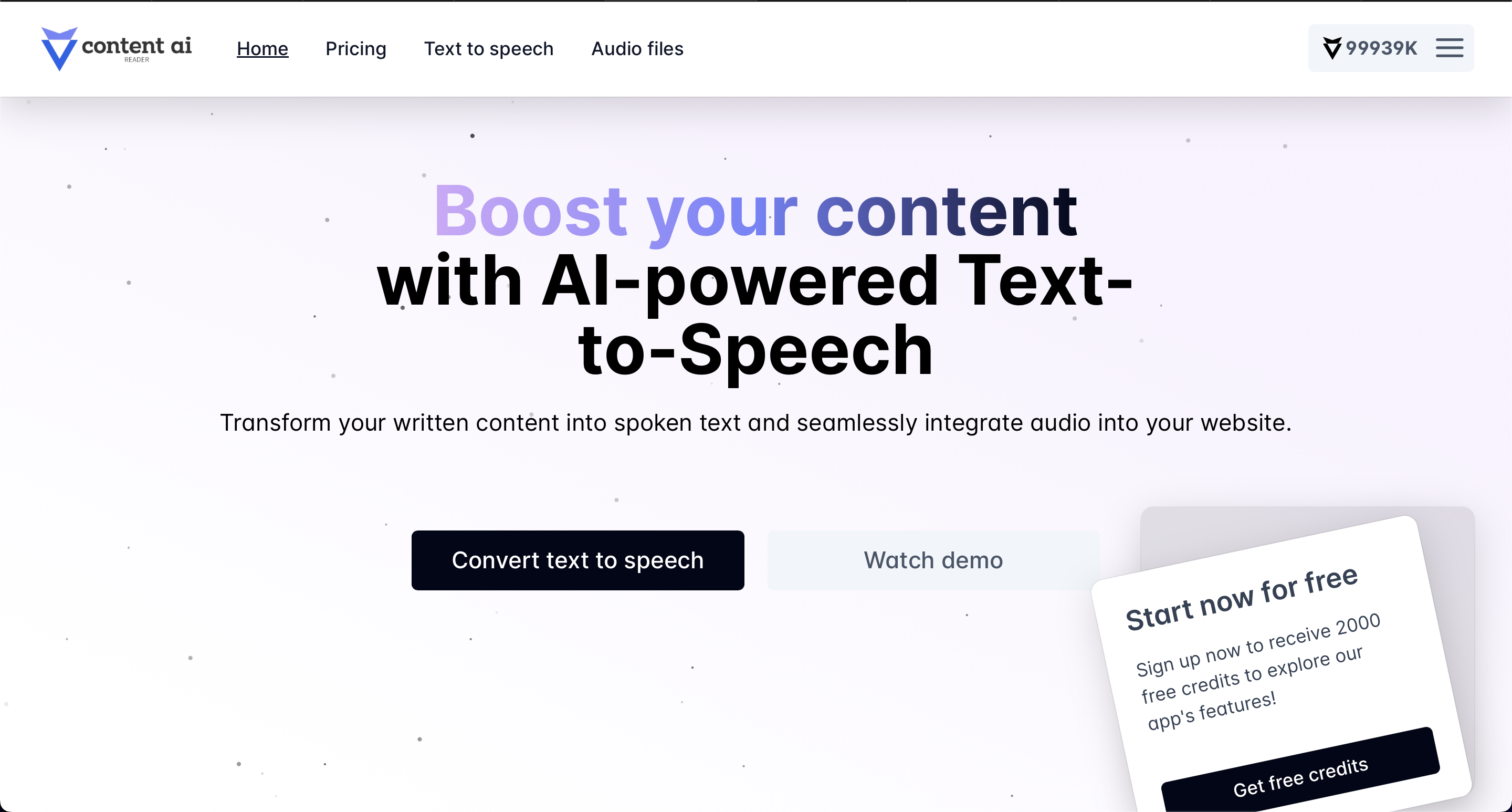 Content AI Reader - Convierta las publicaciones de su blog y las noticias en widget de audio media 2