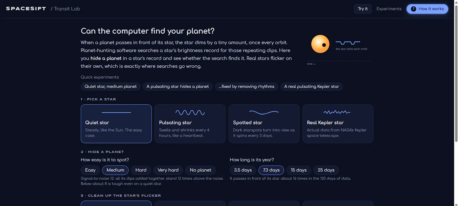 SpaceSift screenshot 2