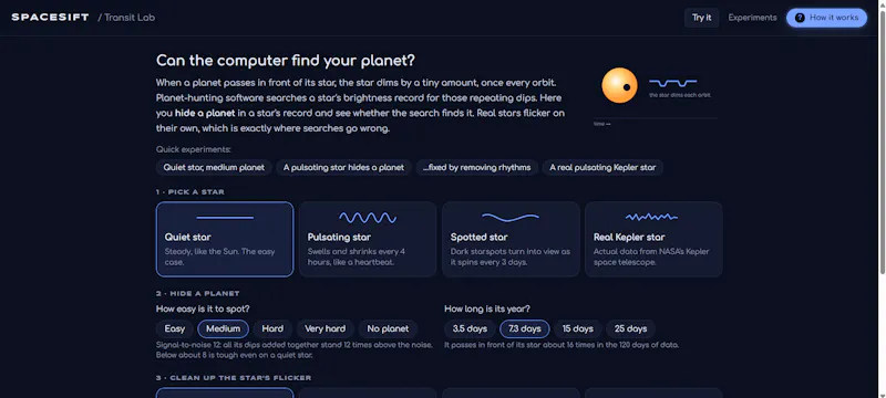 SpaceSift screenshot 2