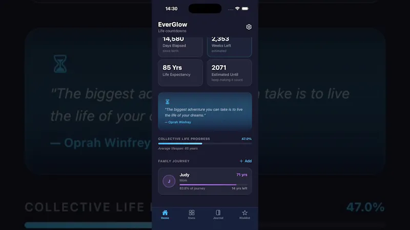 EverGlow Countdown screenshot 1 (video preview)