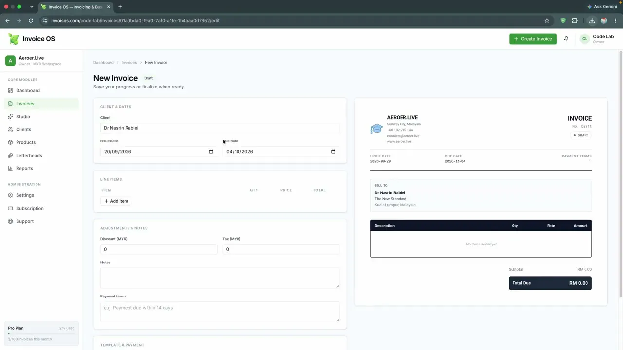 Invoice OS gallery image