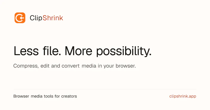 ClipShrink screenshot 1