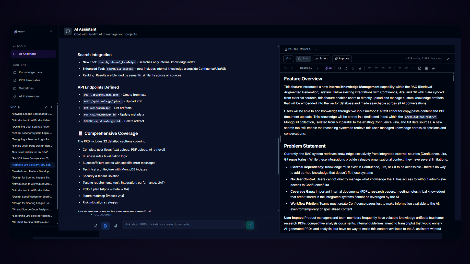 Prodini - Screenshot 3 showing product features and functionality