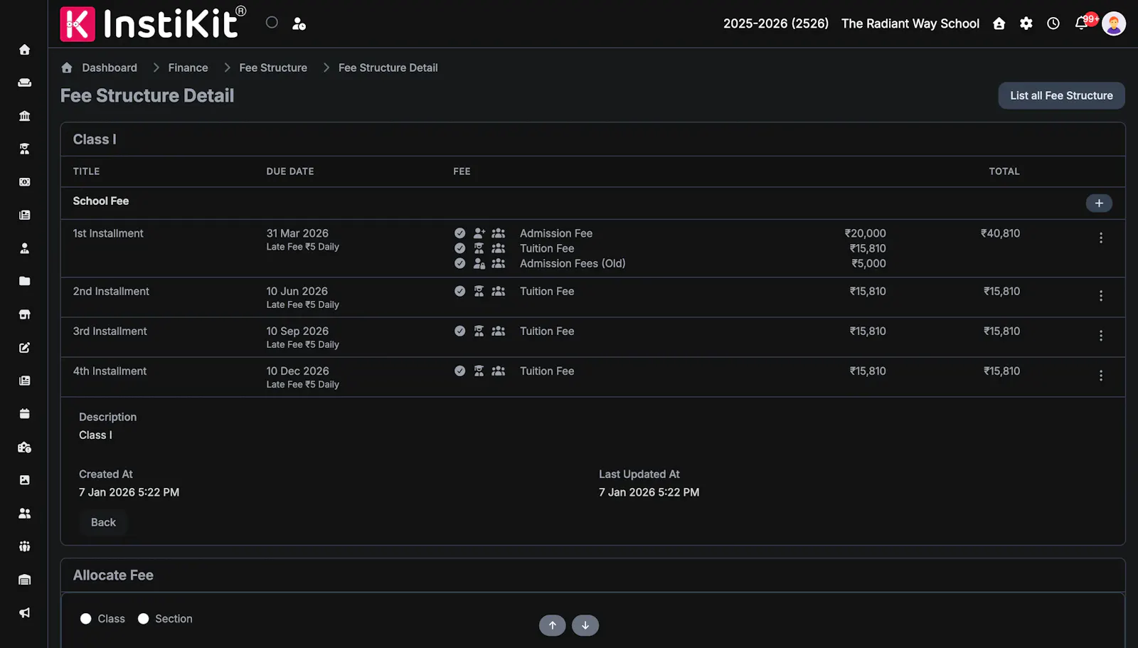 InstiKit School ERP screenshot 3