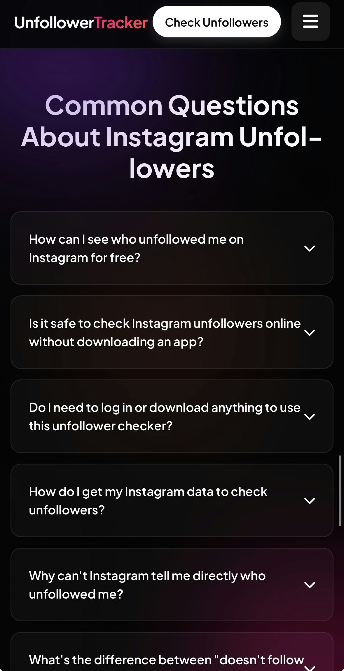 UnfollowerTracking gallery image