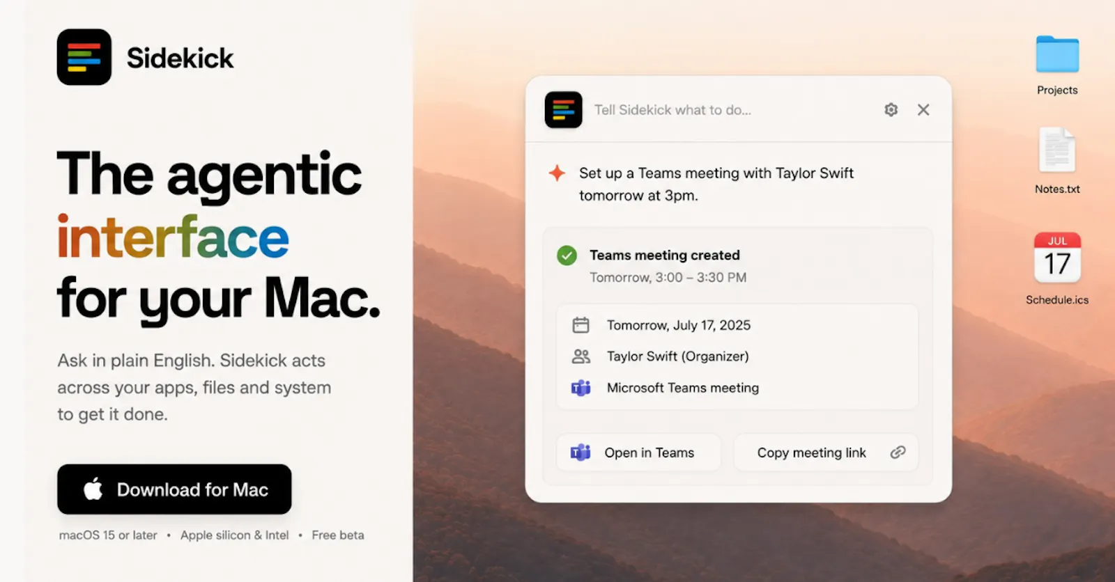 Sidekick™ screenshot 1