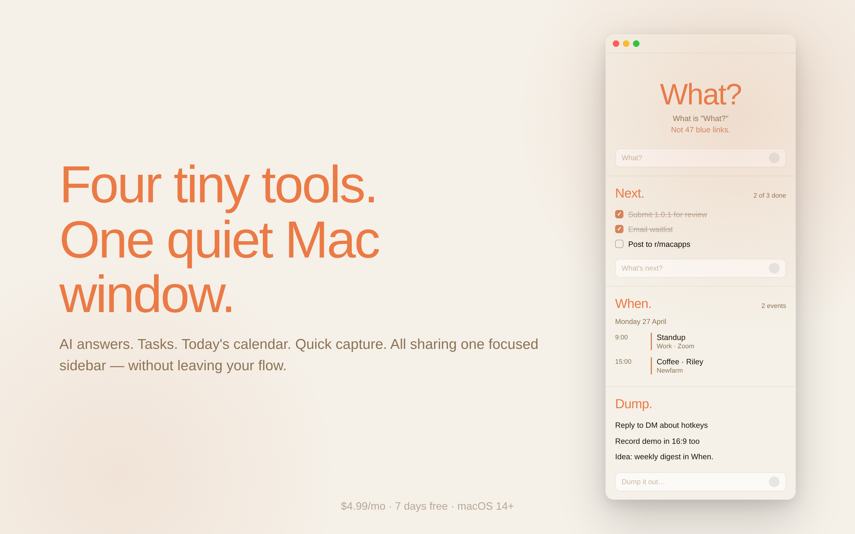 QUATTRO — Four tiny tools, one window gallery image