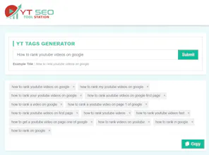 YouTube SEO Tool Station gallery image