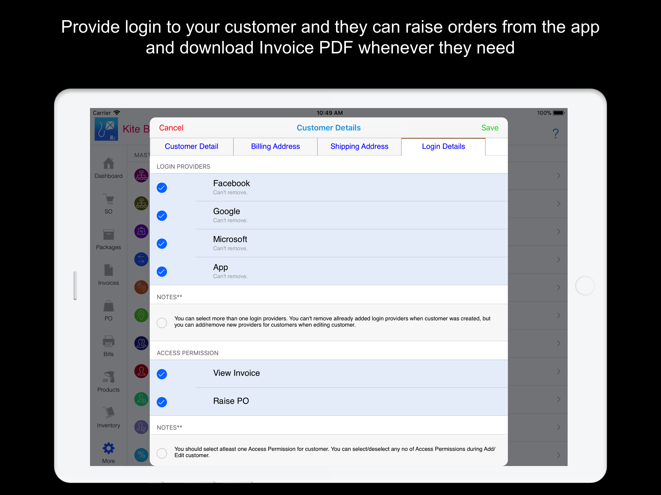 Kite Books : Invoice, Inventory and Accounting App gallery image