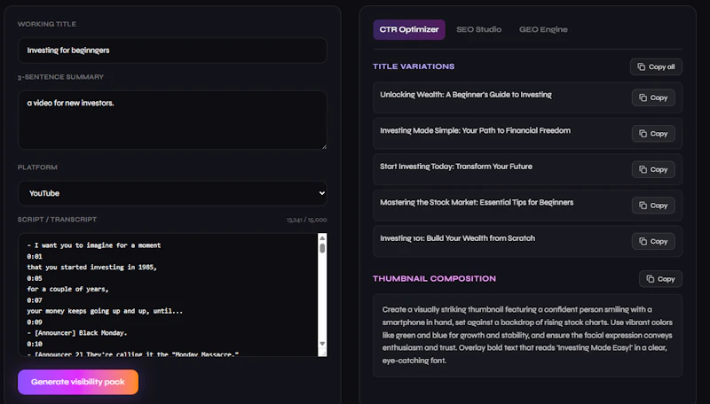 Visibl screenshot 3