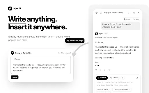 Ajax AI: Smart Assistant & Web Copilot gallery image