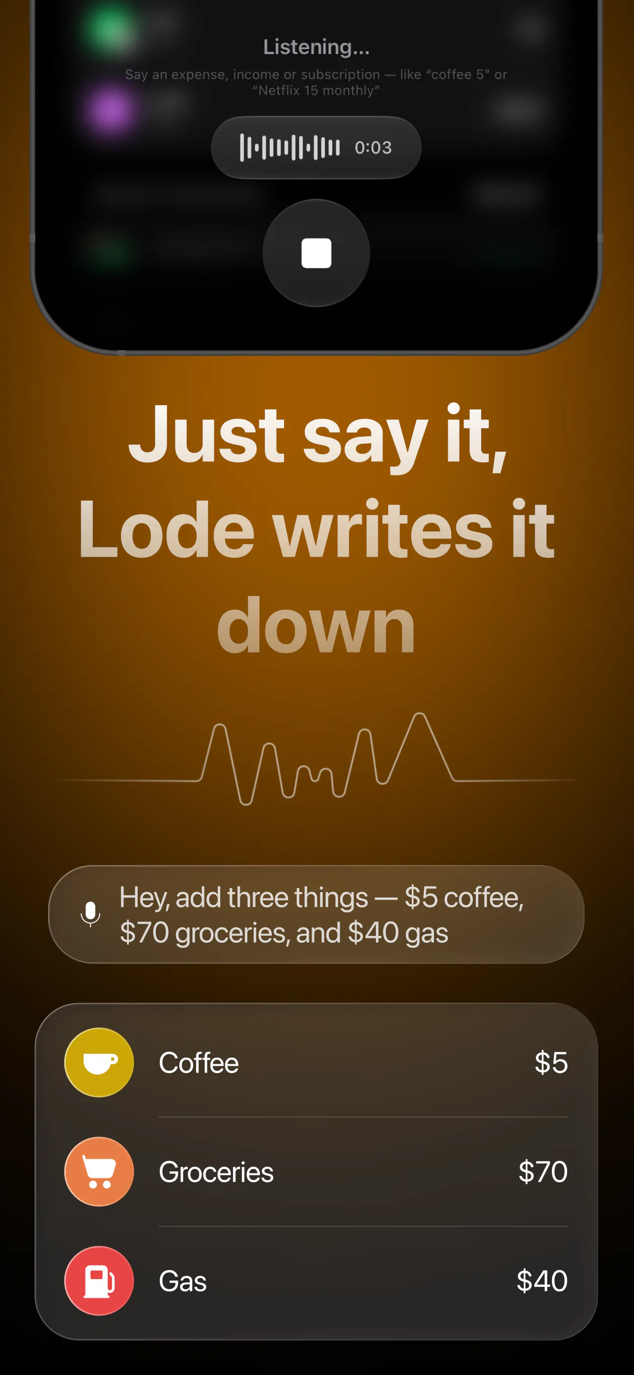 Lode – AI Expense Tracker gallery image