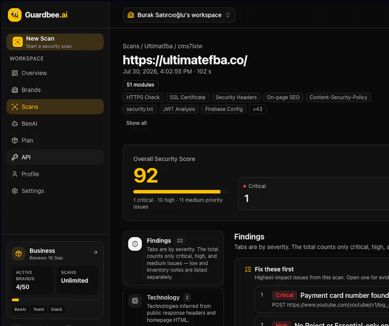 Guardbee.ai screenshot 1