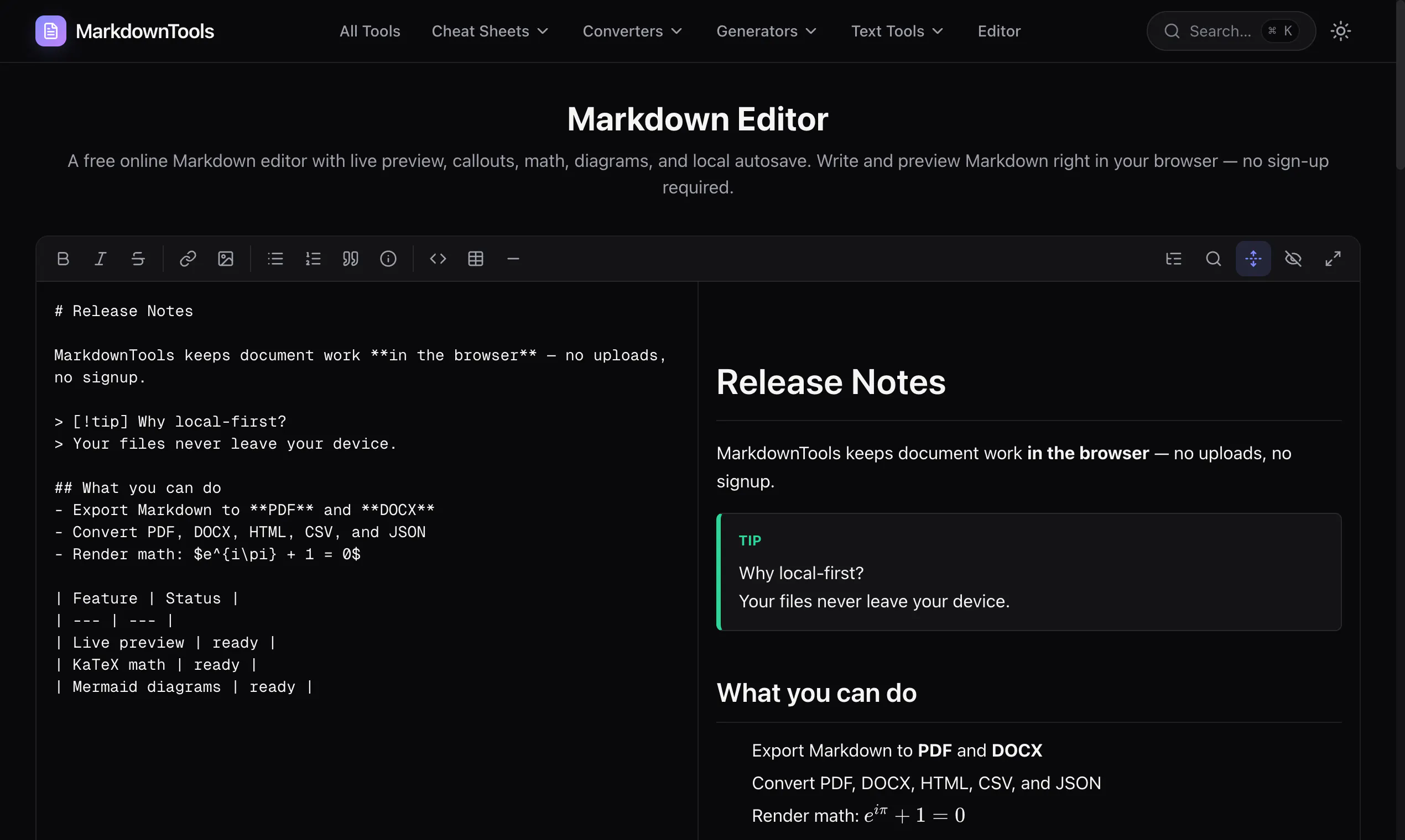 Markdown Tools gallery image