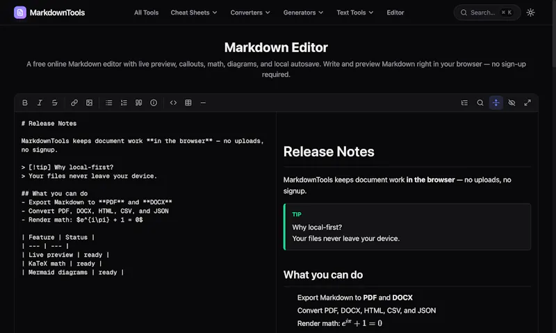 Markdown Tools screenshot 6