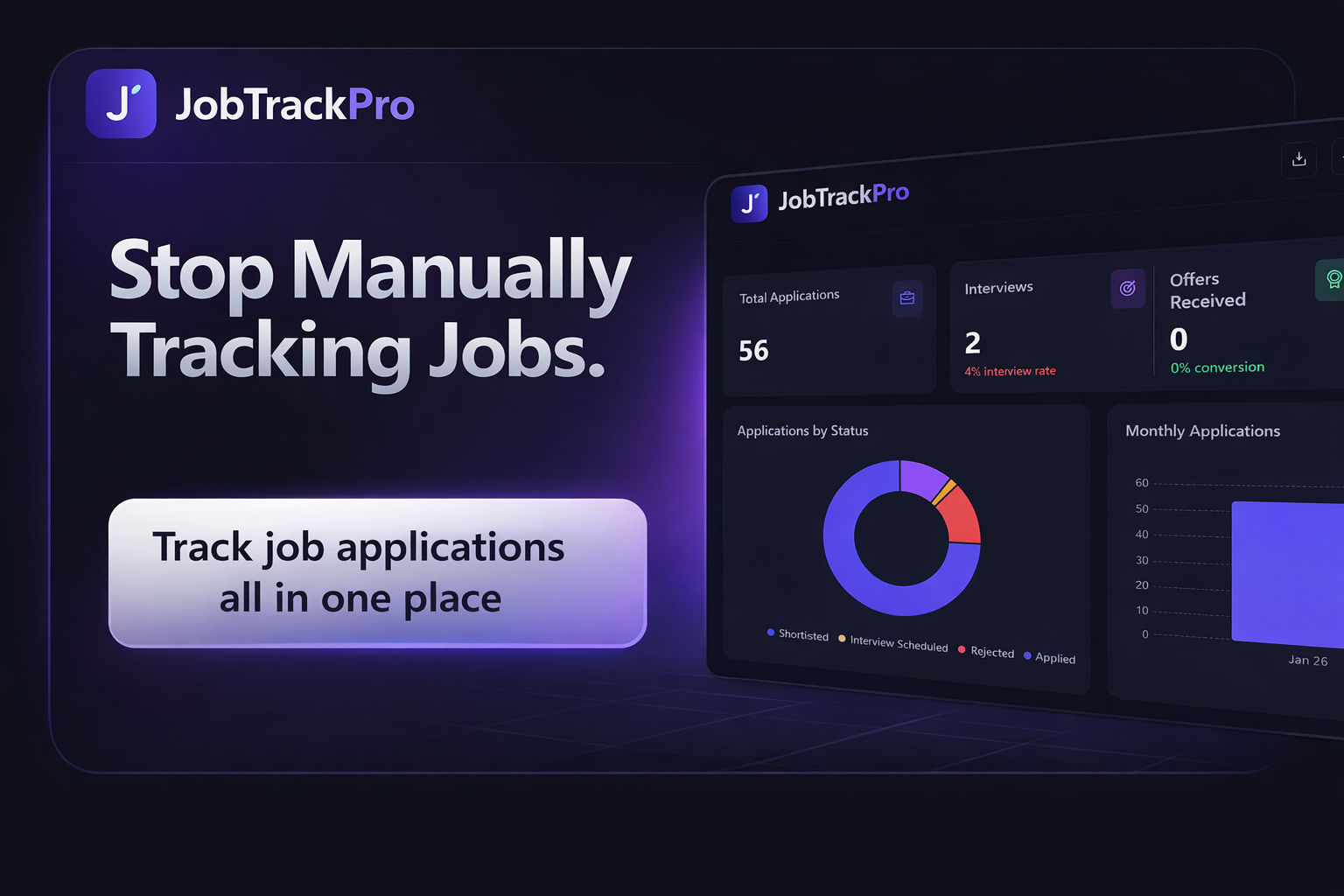 JobTrackerPro - Screenshot 2 showing product features and functionality