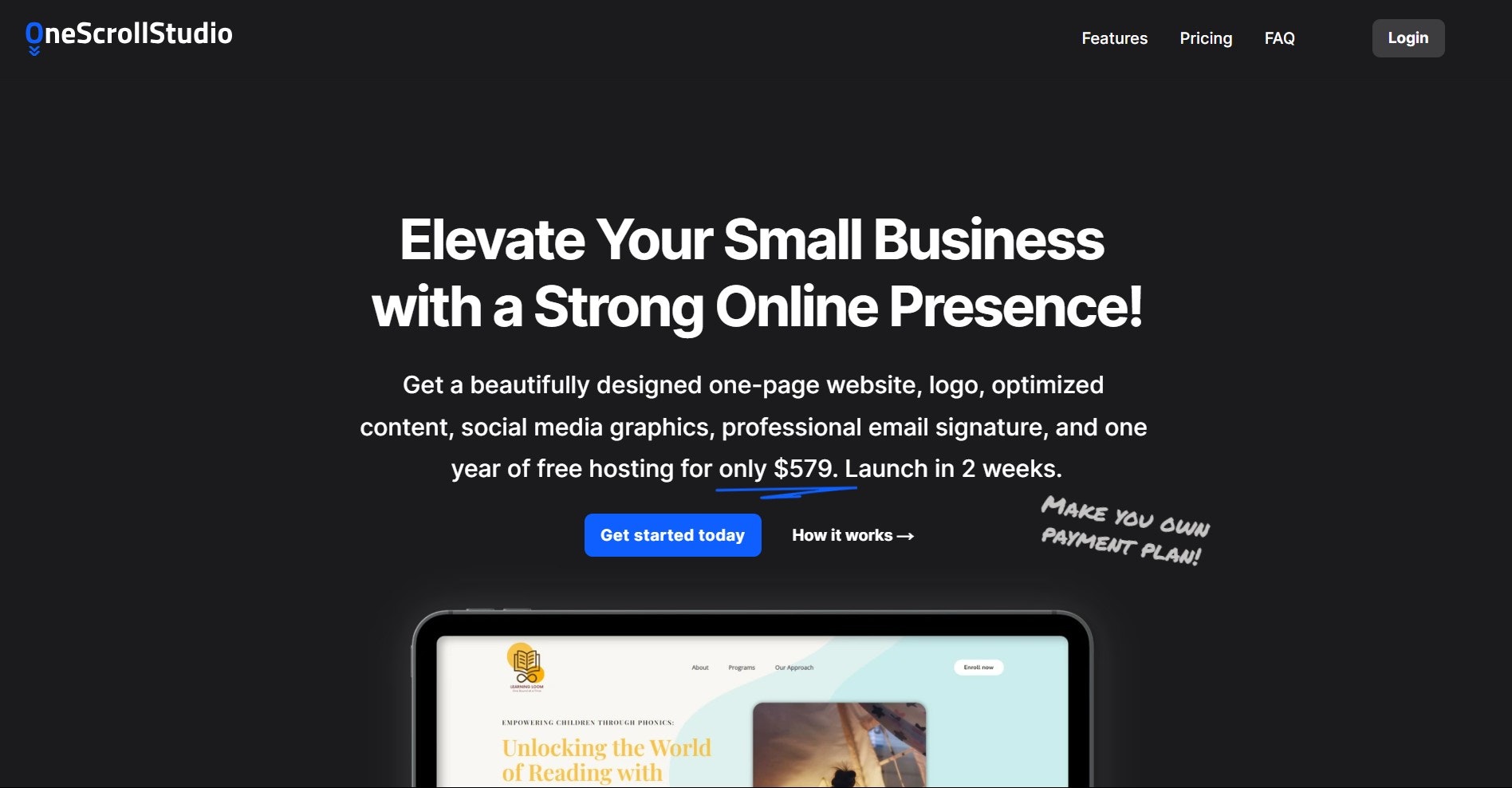 OneScrollStudio media 1