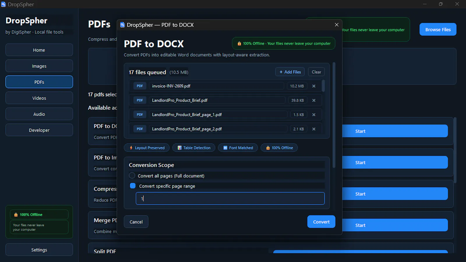 DropSpher File Converter screenshot 8