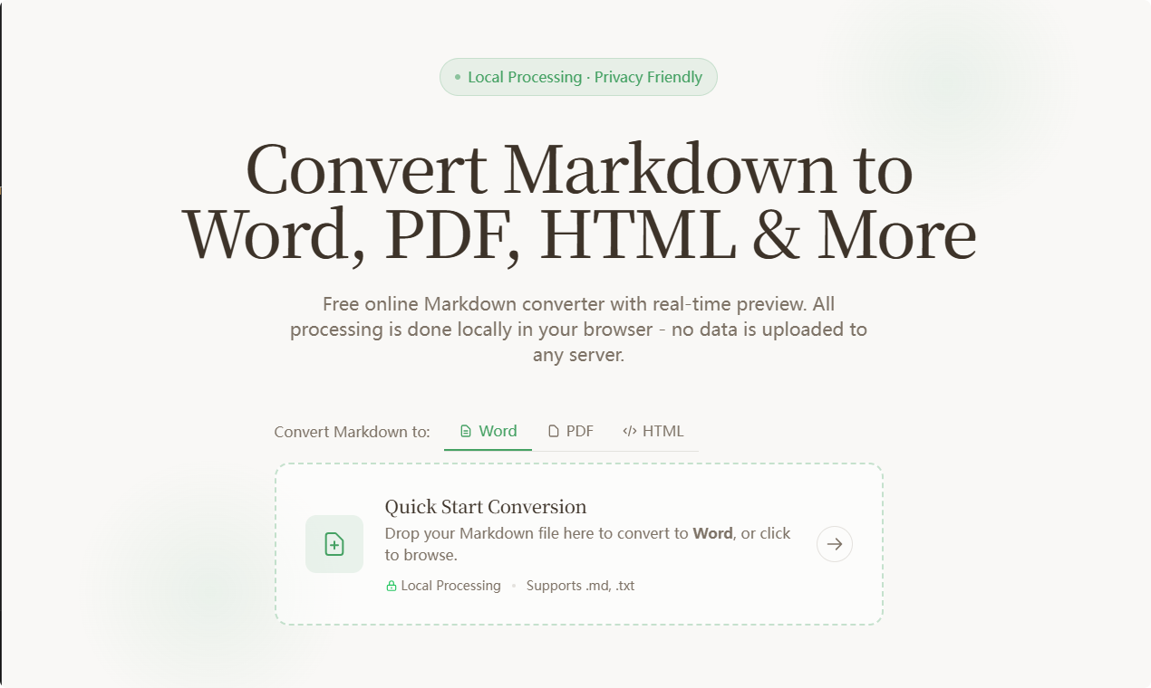 MD To - Markdown Converter gallery image