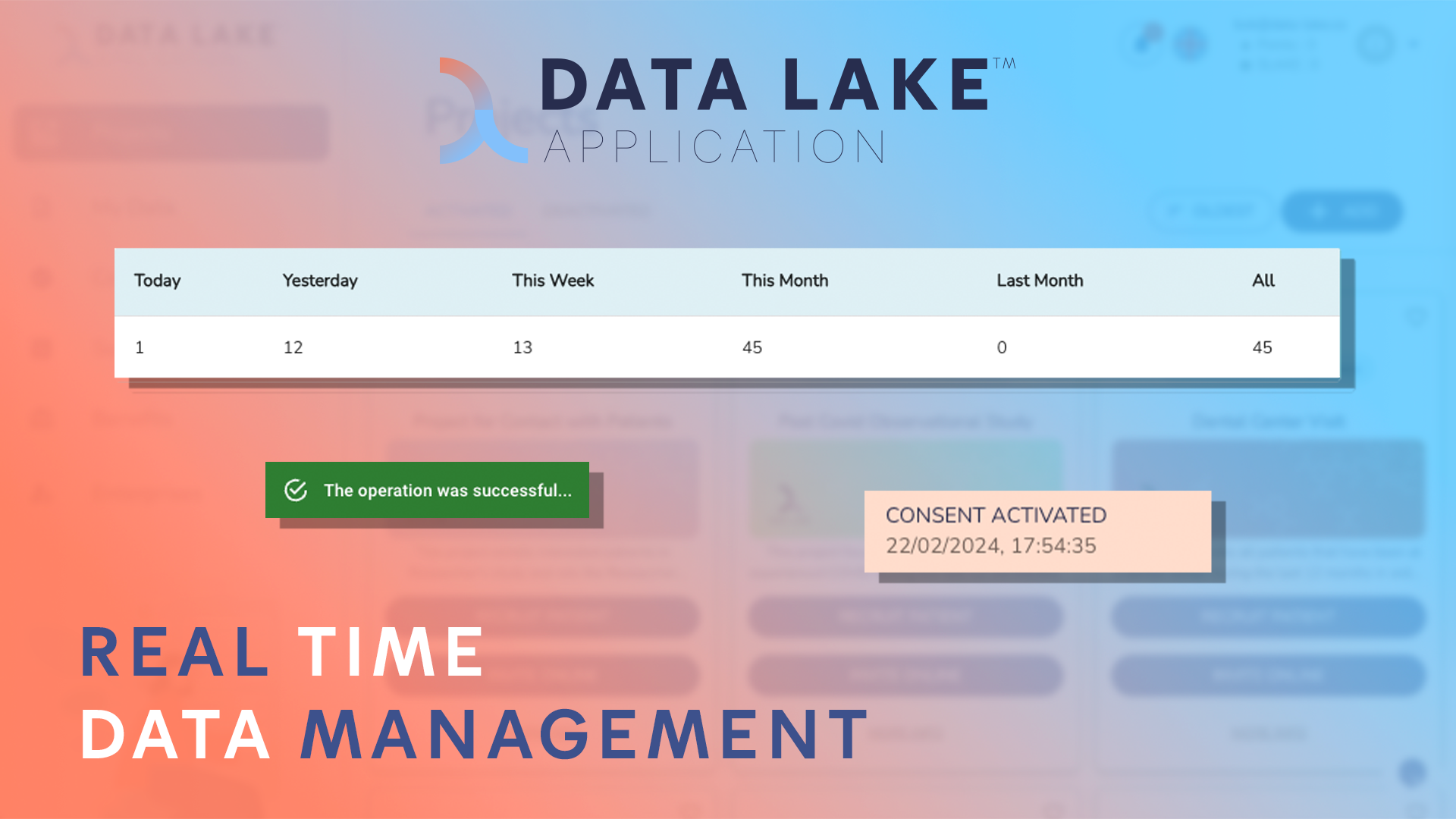 Data Lake Application - A blockchain-based patient recruitment platform. media 3