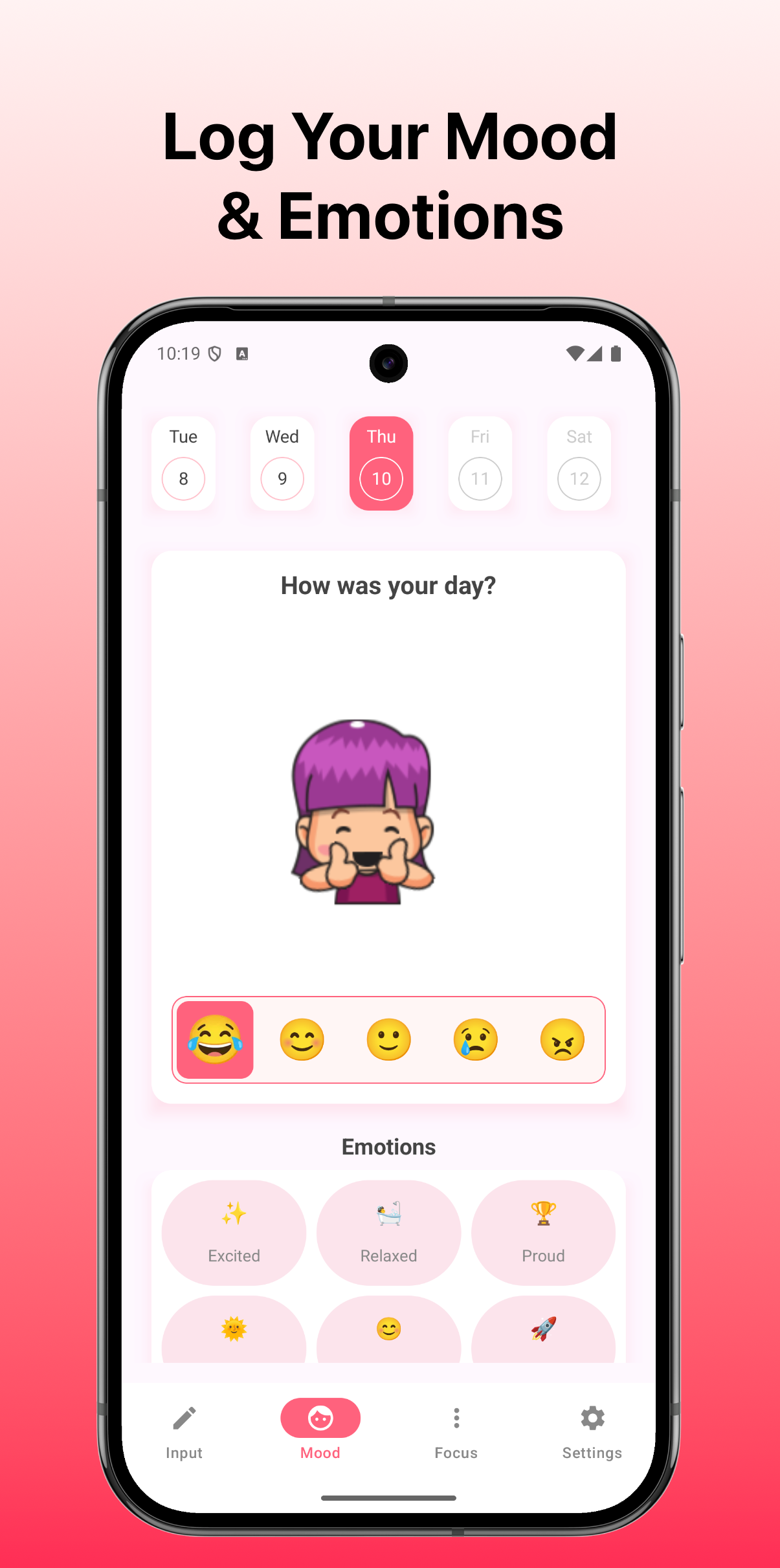 Cute Body Tracker Mood Focus media 1