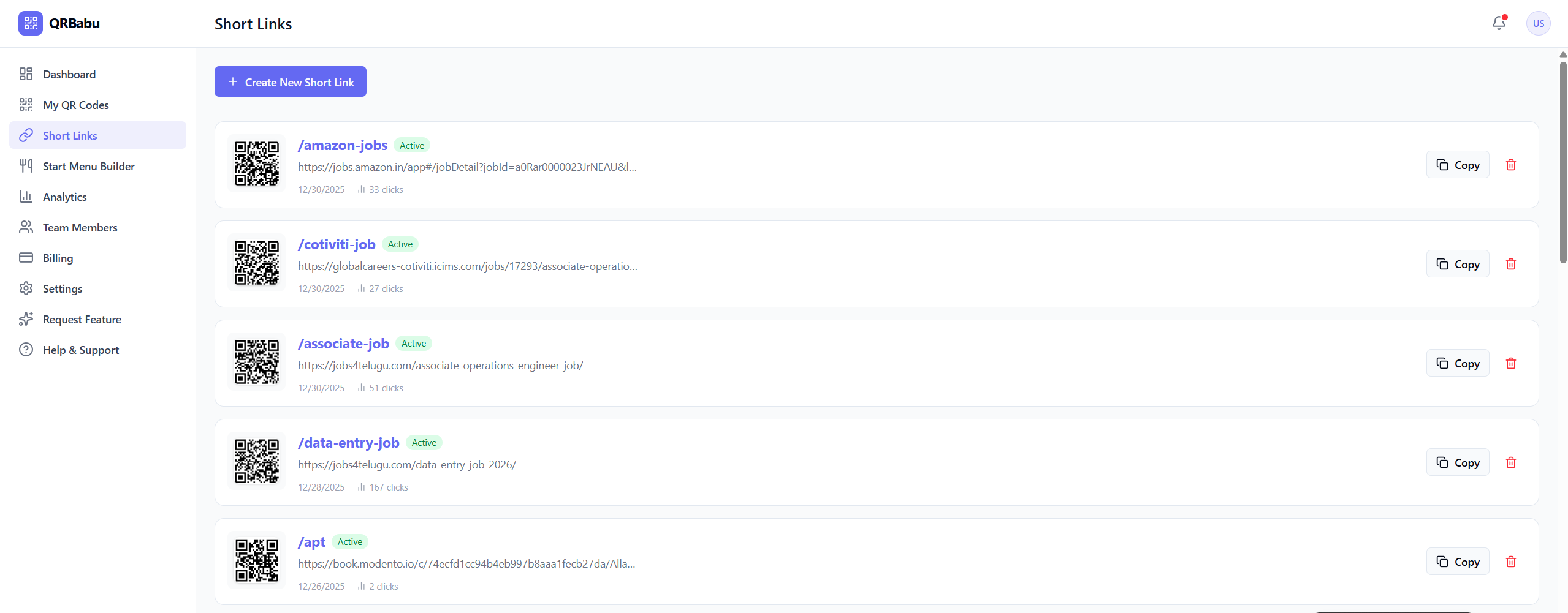 QRBabu - Screenshot 4 showing product features and functionality