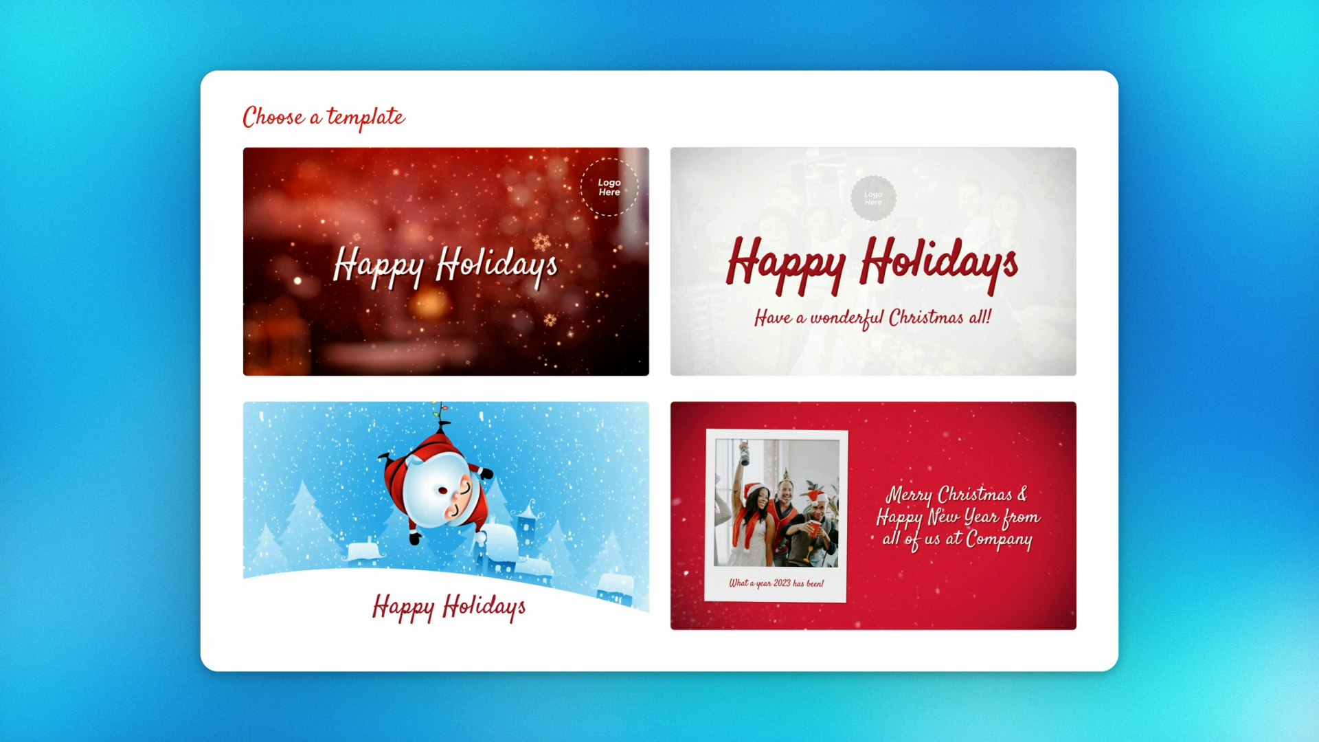 Media Pembuat video Krismas - Buat video yang diperibadikan dalam beberapa minit 2